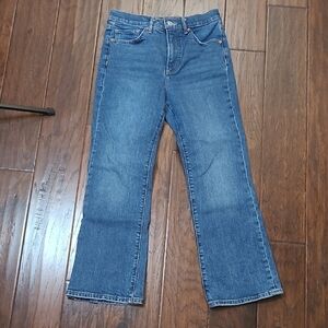 Express High-Rise Cropped Flare Jeans size 2